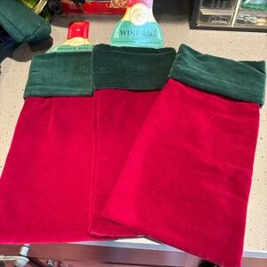 New 3 velvet wine bags